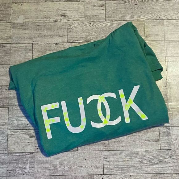 Neon, Custom, Glow In The Dark, F Word, Long Sleeve, Hooded Tee - Picture 14 of 14